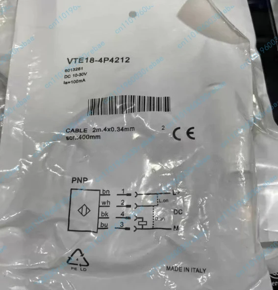 1pc new vte18-4p4212 diffuse reflection photoelectric sensor 6013261 tool accessories