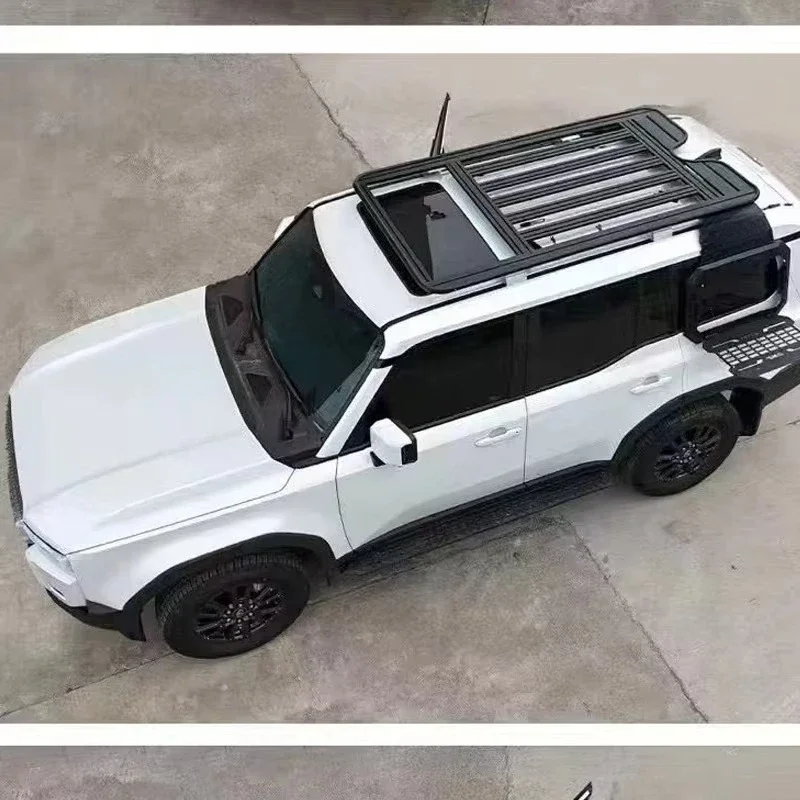 Roof Platform Frame Durable Aluminum Alloy Roof Rack for 24-25 Prado Duster LC250