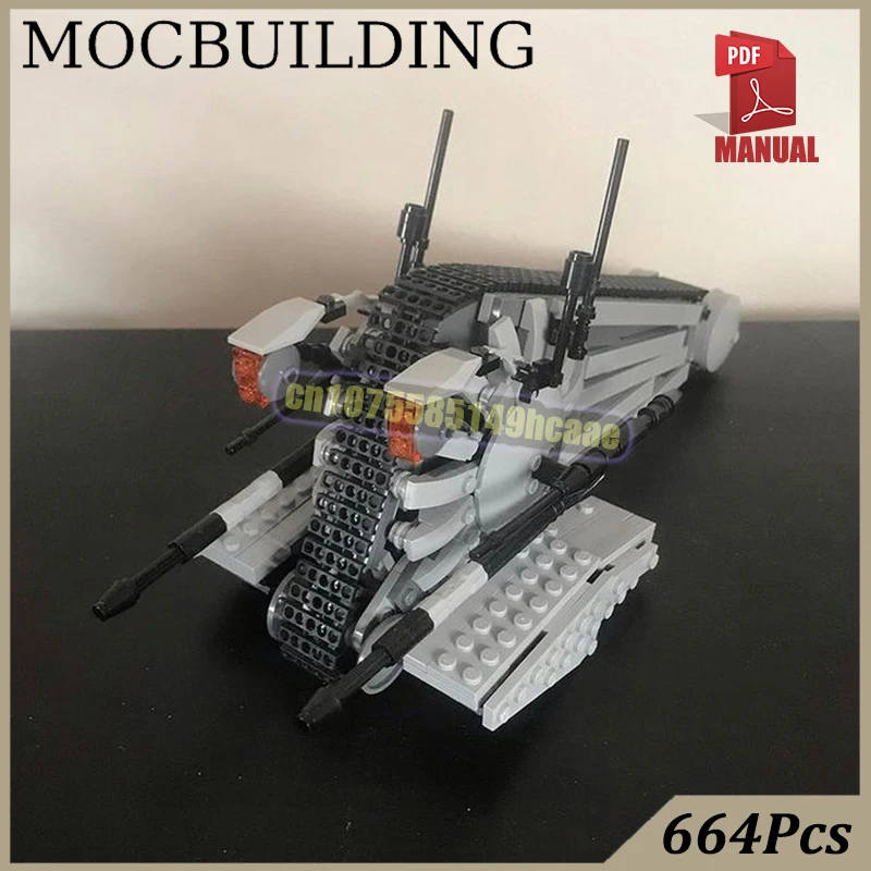 

Tank Allianced Model Technology Military Vehicle MOC Building Space Sci-fi Blocks Toys Gift for Boys