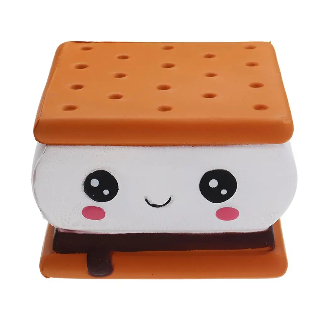 Chocolate Sandwich Biscuit Squishy Toy Slow Rising Squeeze Scented Bread Pressure Release Gift Toys