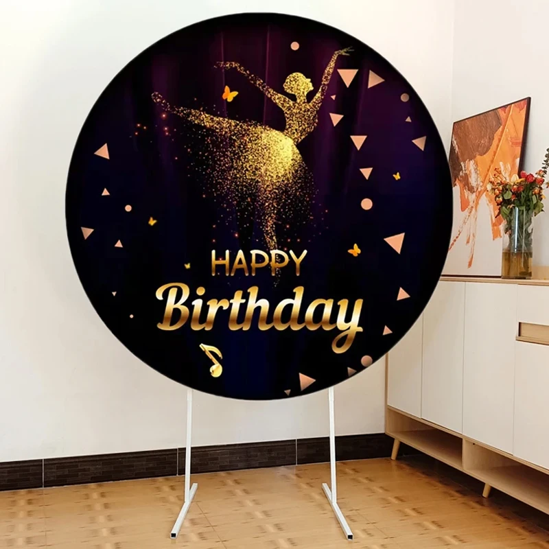 Round Metal Heightened Arch White Iron Background Cover Stand Birthday Party Background Stand Balloon Arch Decoration Stand