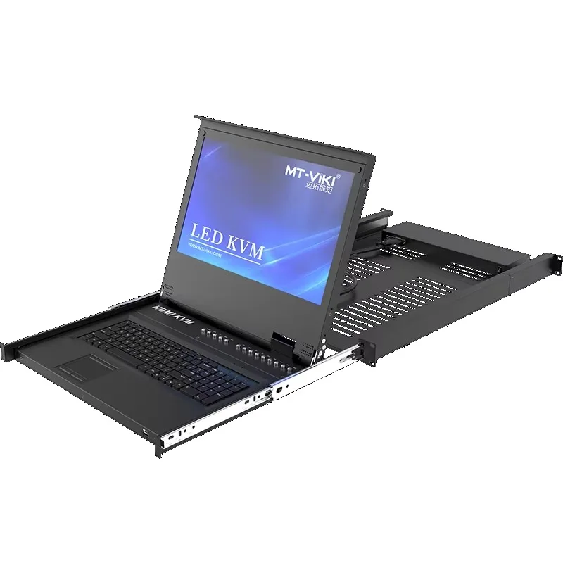 HDMI KVM Console 8 Port, 1920*1080 Rackmount KVM Drawer For 1U 19