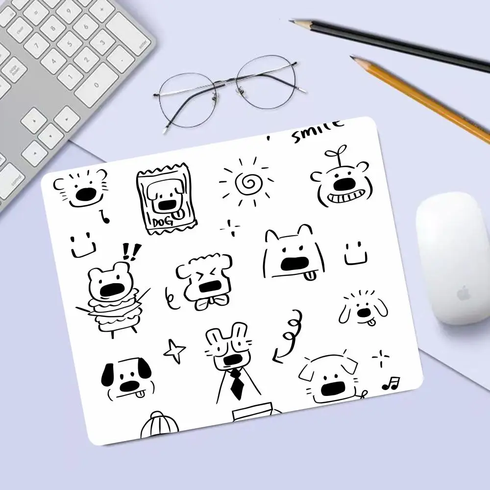 

A Simple Sketch Of Dogs Mouse Pad For Small Size Gaming Mouse Pad Gamer Company Keyboard Mouse Mats Carpet Computer Desk Mats