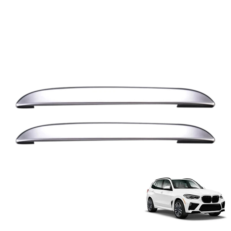 Car Chrome Silver Seat Back Trim Decoration Strips For-BMW X5 X6 X7 G05 G06 G07 6GT 2018-2022 Interior Accessories