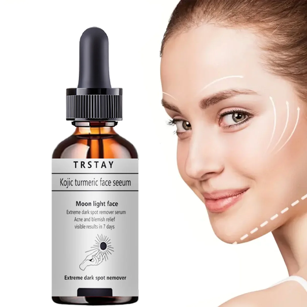 

5ML/15ML/30ML/50ML/Curcumic acid can effectively fade and remove dark spots on the face essence oil