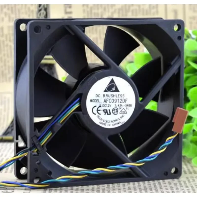 델타 AFC0912DF U7581 용 쿨러 선풍기, 12V, 1.43A, 4 선 PWM 냉각 선풍기 9032, 9cm, 90x90x32mm, 신제품