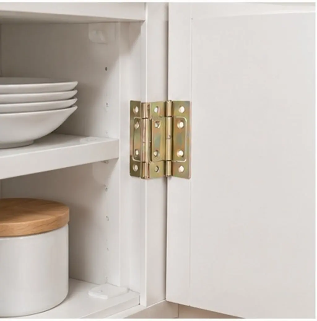10Pcs Plated Surface Modern Hinges for Kitchen Cabinet Doors Folding Photo Frames Decorative Cabinet Hinges Replacement