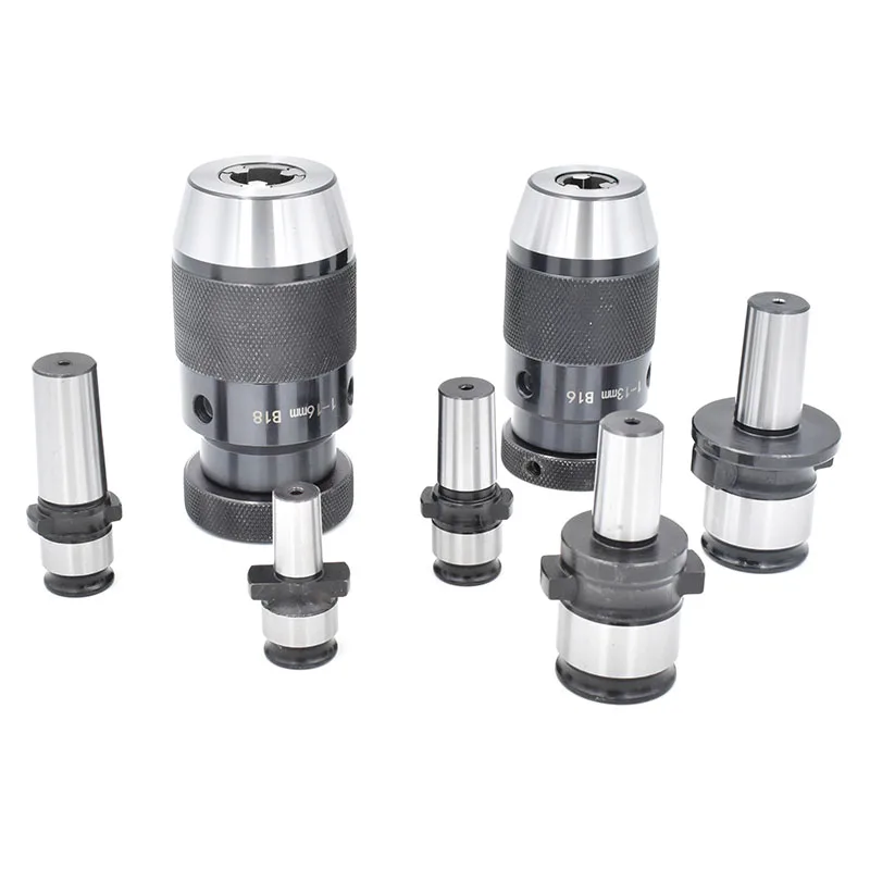 Keyless Self Tightening Drill Chuck B12 B18 GT12 B16 GT24 TC820 Adapter Sleeve Quick Chuck Drilling Machine Tools