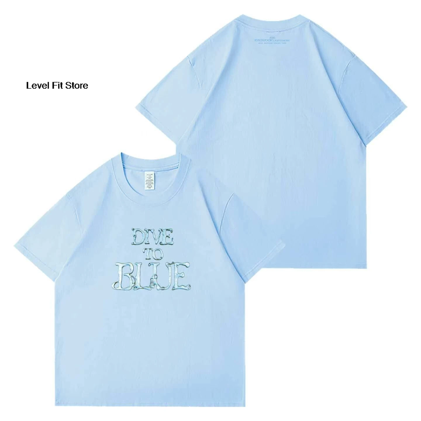 SJ's Kim Ryeowook 2026 Asia Tour FM Concert RYEOWOOK'S DIVEtoBLUE Short-sleeved T-shirt of the Same Style as the Periphery