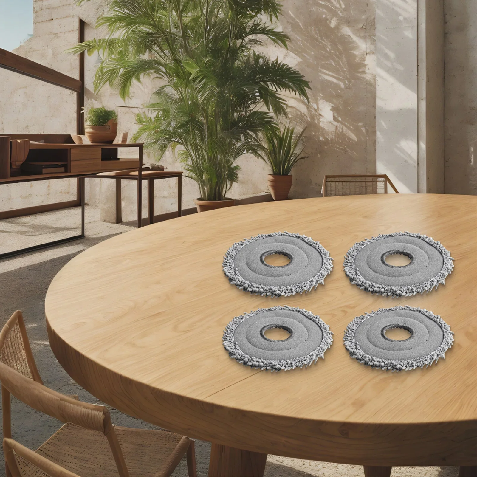 For MOVA P10 Pro Mop Pads Floor Maintenance Easy Installation Mop Pads Hygienic Floor Maintenance Long-lasting Material