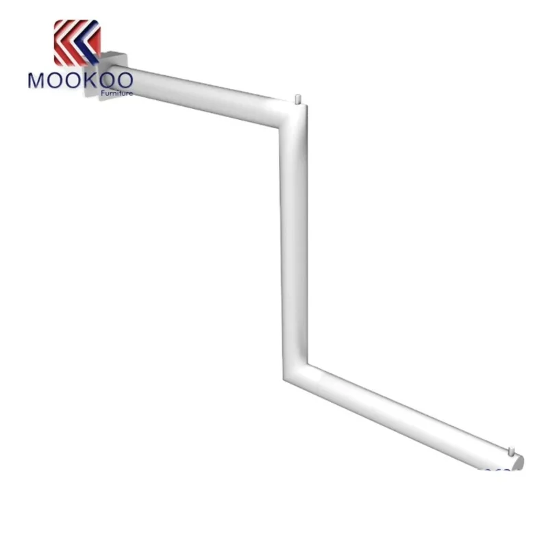 custom.White and Black Stainless Steel Spring and Summer Foldable Display Racks Modern Style Combination Clothing Store