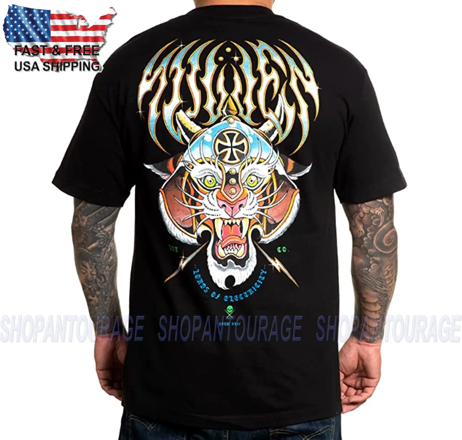 

Sullen Art Collective Mace Cat Standard SCM4200 New Short Sleeve Men`s T-shirt