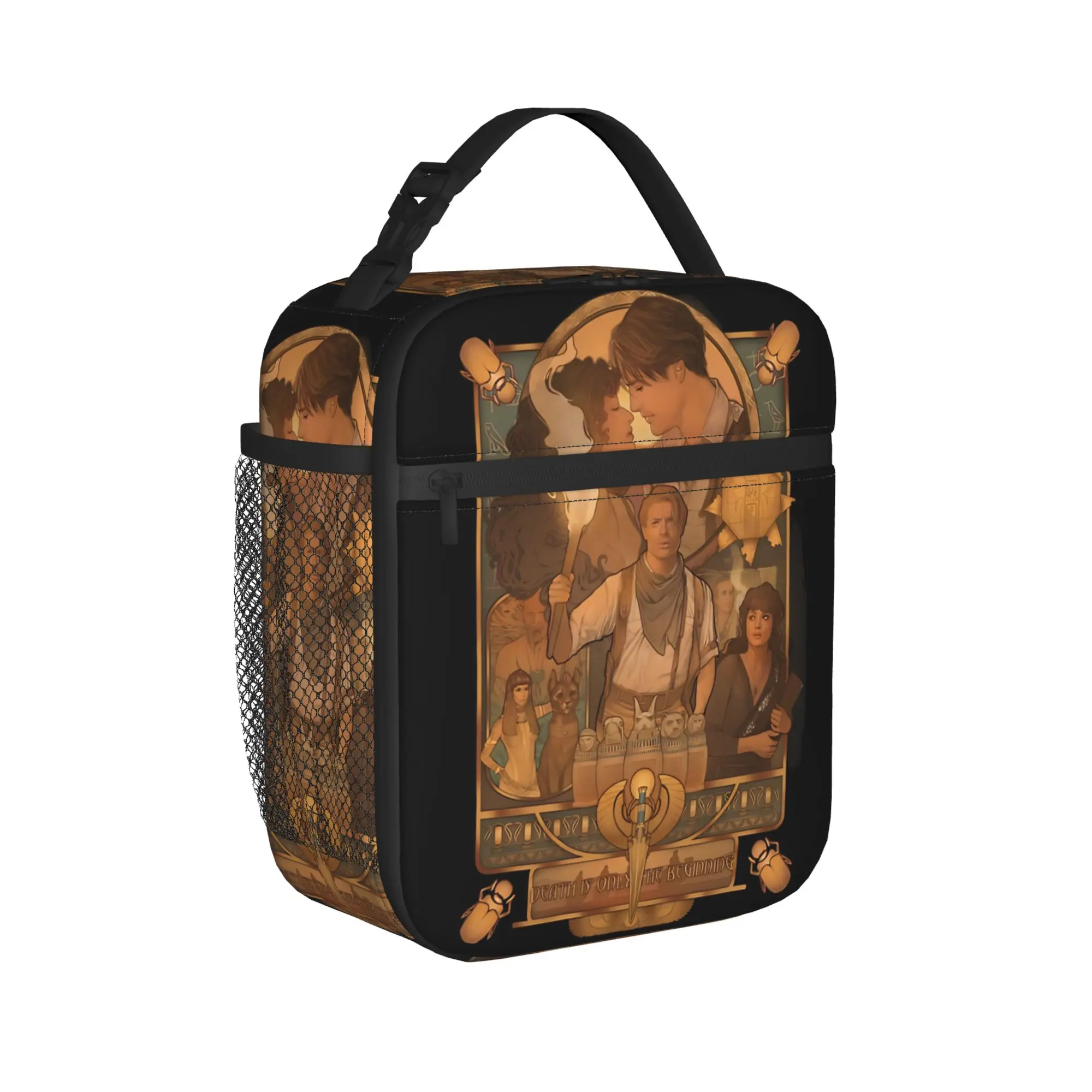 Death is Only The Beginning The Mummy  Insulated Lunch Bags Meal Container Thermal Bag Lunch Box Tote School Food Storage Bags