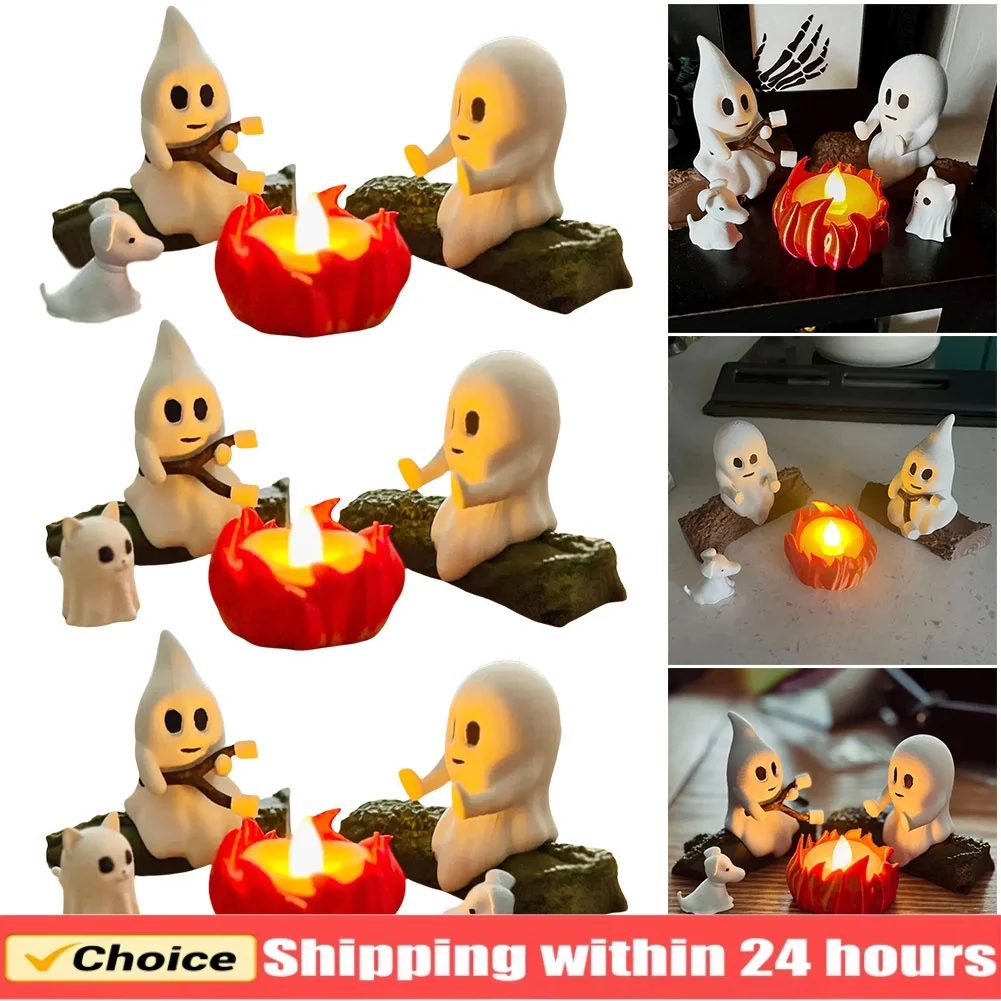 هالوين شبح المعسكر ديكور مخيف في الهواء الطلق حفلة منزل مسكون الدعائم مخيف الفناء الخلفي المشهد الديكور هدية مجموعة للمنزل