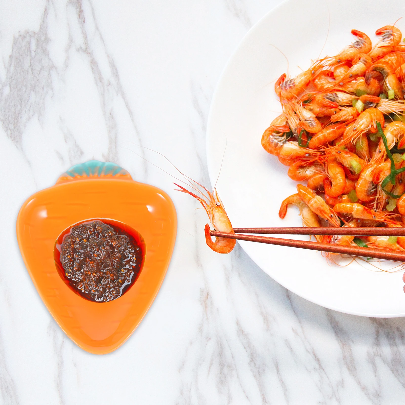 Tazón de Cerámica con Forma de Vegetal, Diseño Irregular Creativo, Plato para Servir Sopa Ramen, Fruta, Salsa, Dulces, Aperitivos, Uso Doméstico