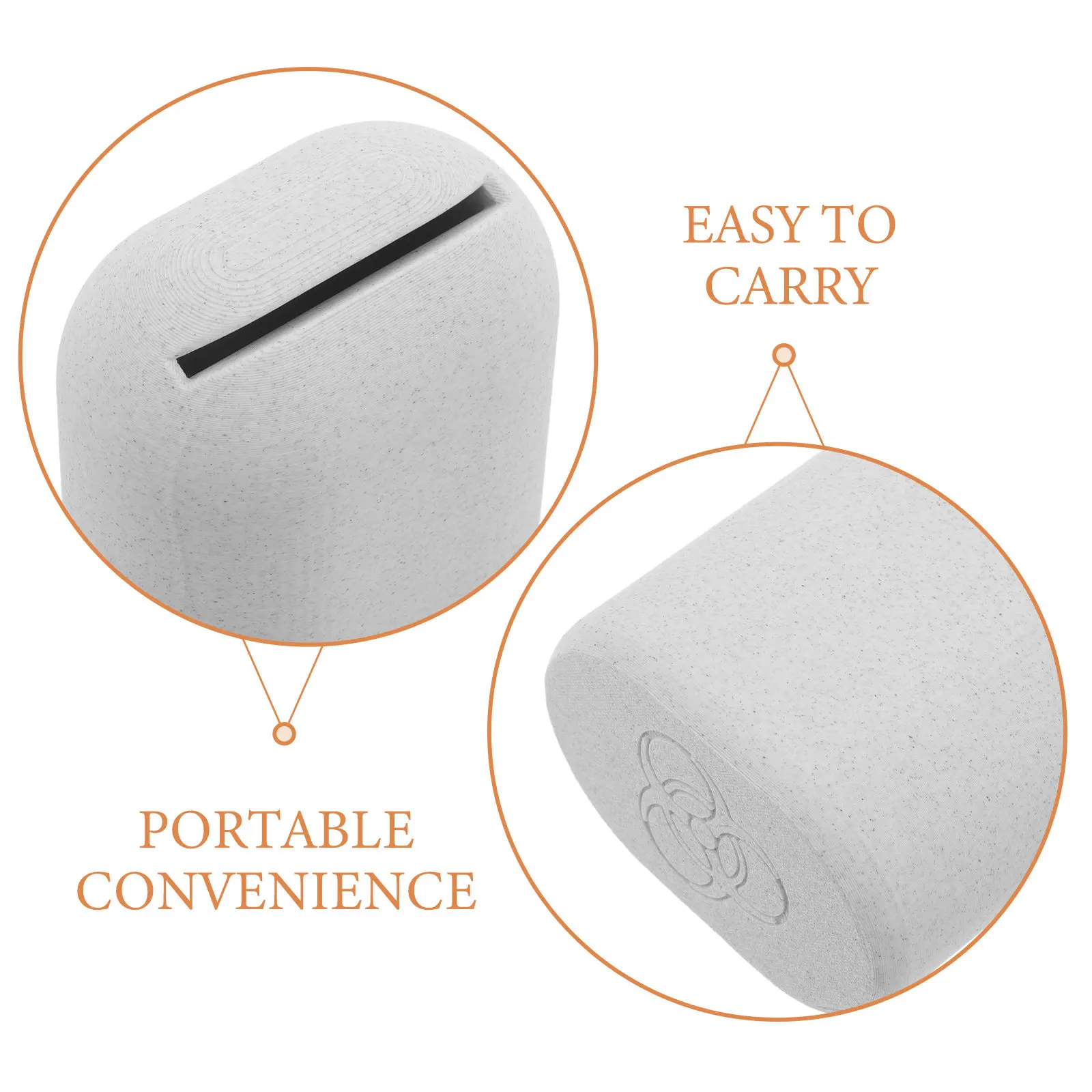Blade Bank Disposal Container Plastic Razor Blade Storage Case White Compact Safe Holder for Men Barber Shops Salon Travel