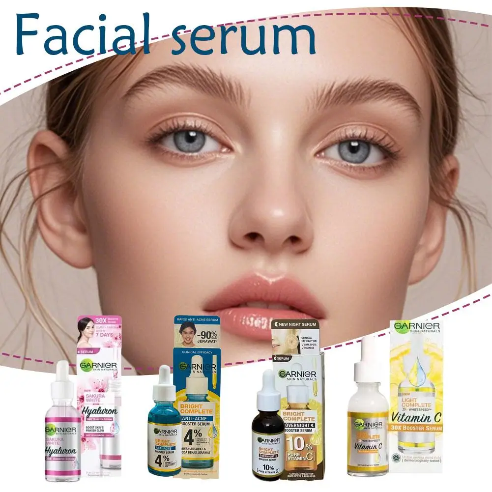 Garnier Sakura Brightens Skin Tone Lightens Acne Marks Controls Oil Closes Pores Essence Skincare