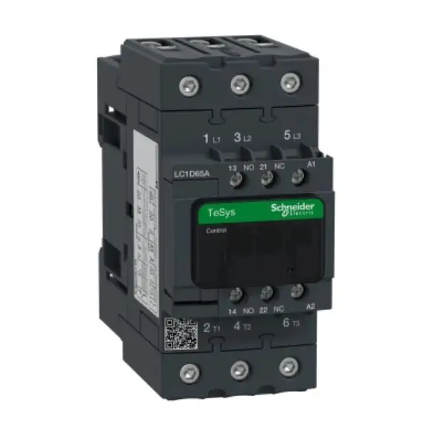 

LC1D65AE7C LC1D65AE7 TeSys D contactor - 3P(3 NO) - AC-3 - 65 A - 48 V AC 50/60 Hz coil