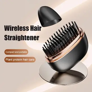 Wireless 2 in 1, Cordless Curling & Straightening Styling Tool, Portable Frizz Free Hair…