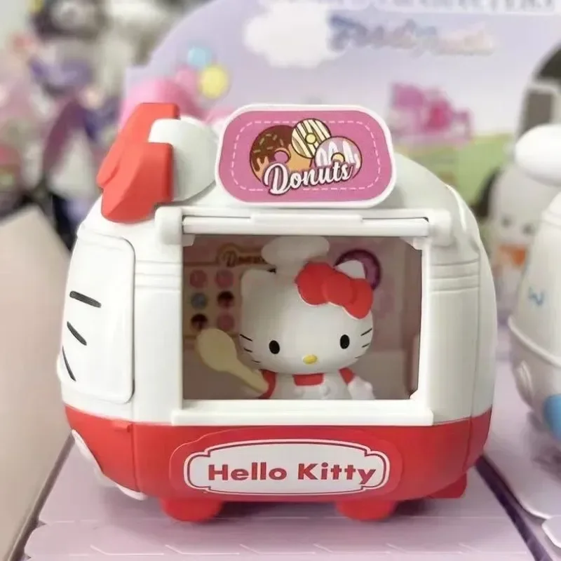 Sanurgente Blind Box Anime Figure, Mobile Food Truck, Kuromi My Melody, Hello Kitty, Caja Ciega Mystery Decor, Cadeau d'anniversaire