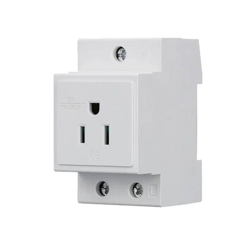 UK US EU South Africa Standard Modular DIN Rail Socket 16A250V Industrial Distribution Box AC30 Power Socket Adapter Connector