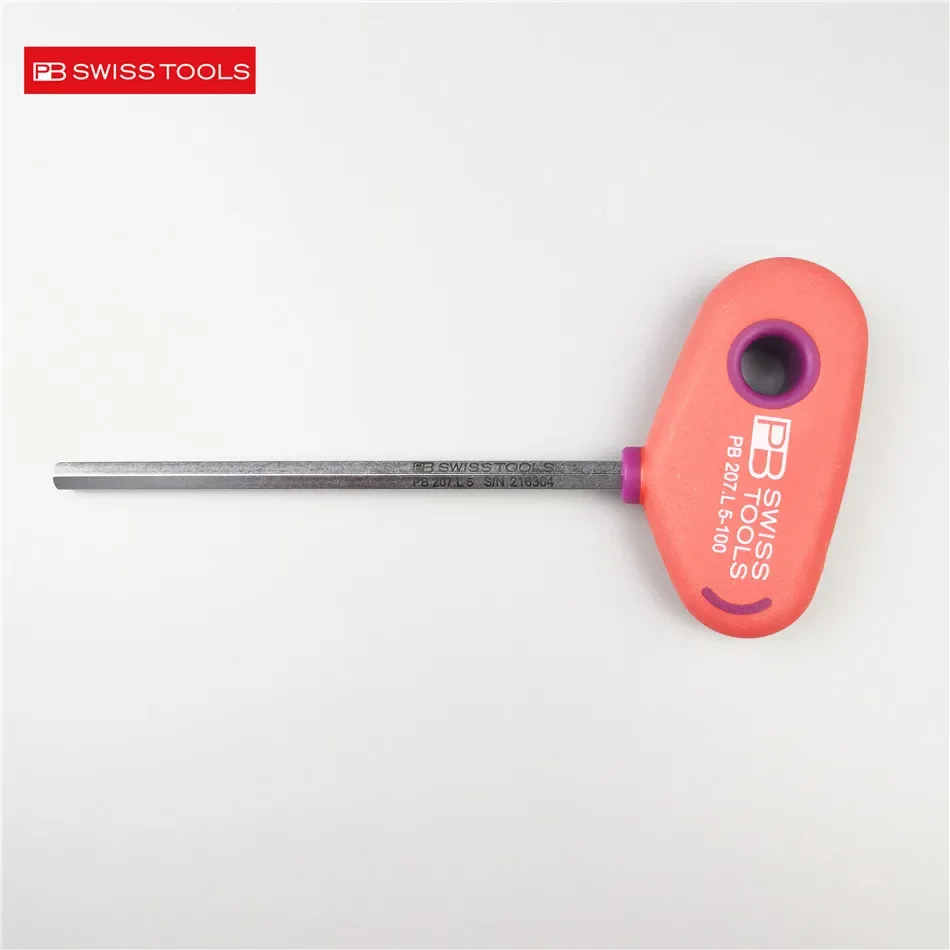 PB SWISS TOOLS Swiss Ruiplatin T-type Allen key Lengthened PB 207.L 2-8*100