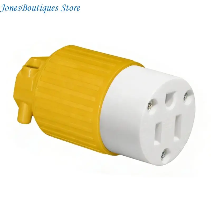 15A NEMA5 15P Female Connector 125V 15A Industrial Grounding and Assembled W8KE