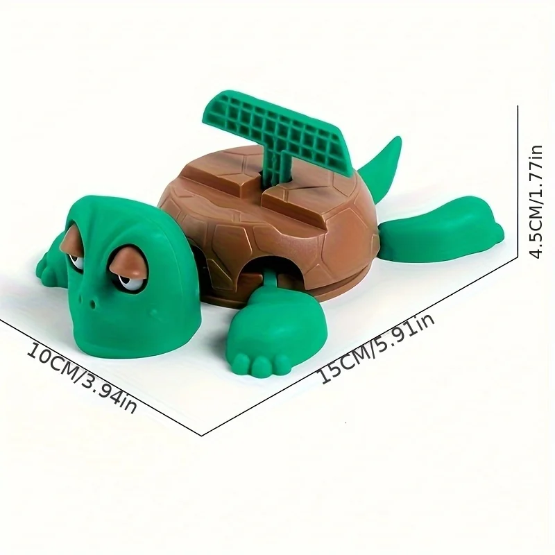 Turtle King Phone Stand Coaster, Fun Pressing Desktop Holder, Stress Relief Office Decor, Mobile Accessory Gift