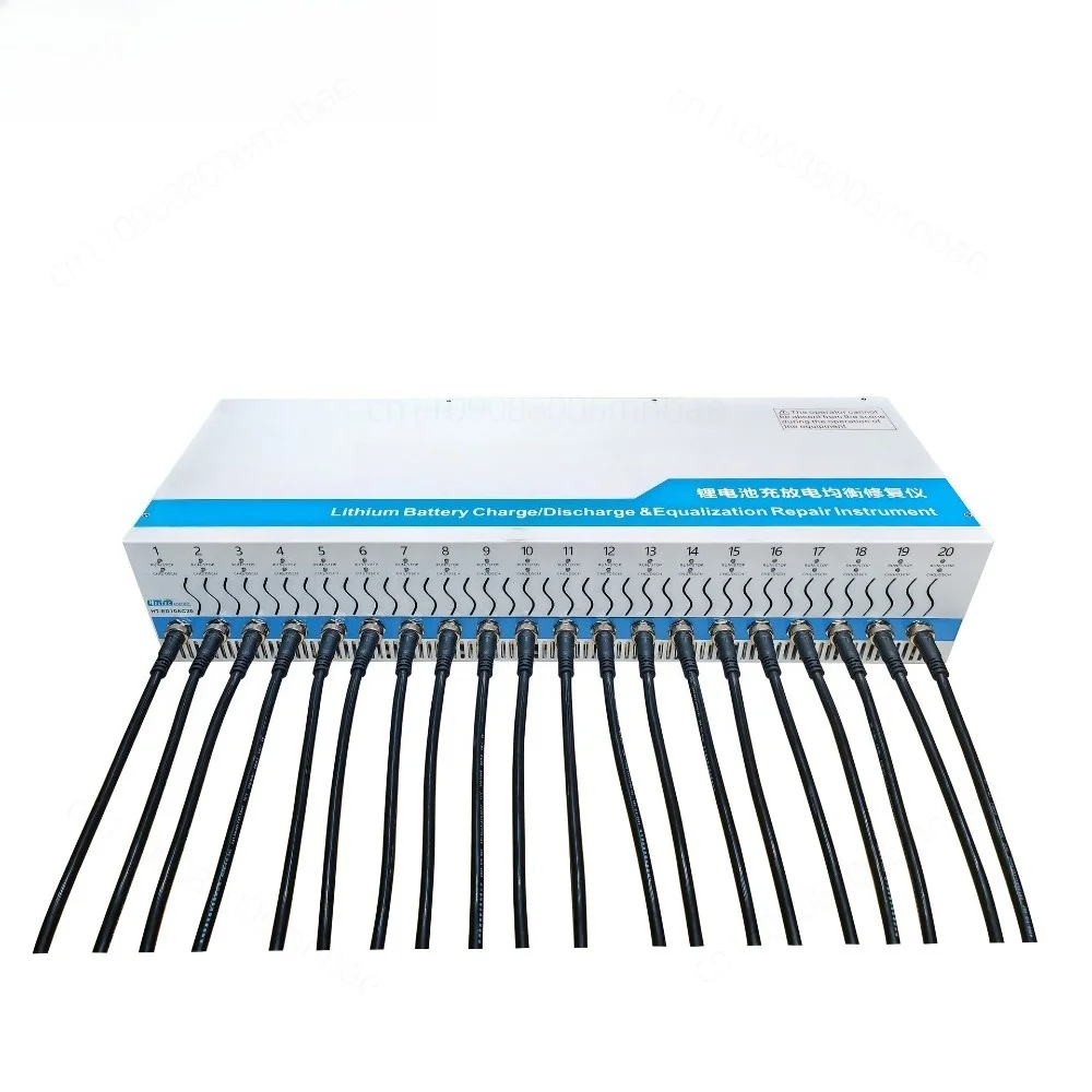 20 Channel Charge/Discharge 10A Battery Capacity Tester with Voltage Balancer for 18650/ 26650/LiFePO4/NiMH Batteries view 2