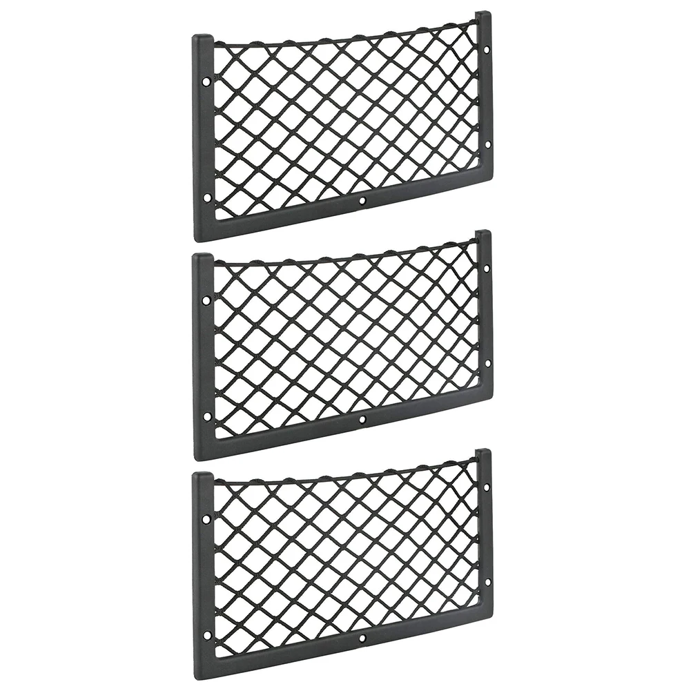Filet de porte de voiture 36x18cm, 1/3 pièces/lot, panneau de siège de Bus, organisateur de montage arrière, support de téléphone en maille, sac de rangement, poche pour clés de portefeuille