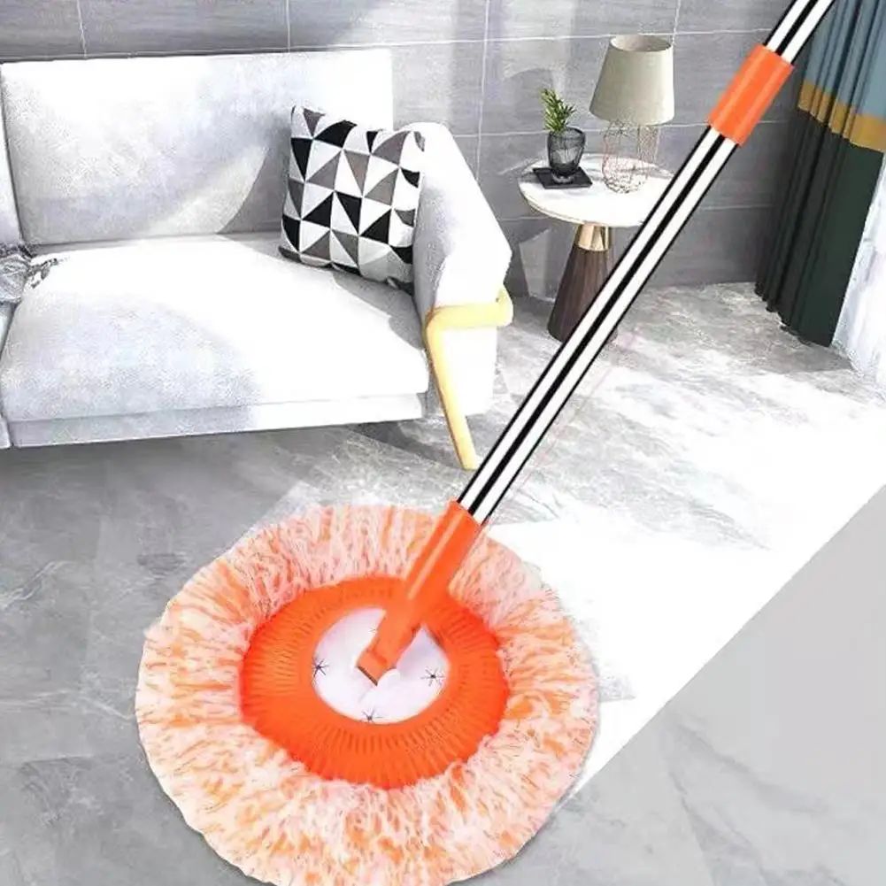 Sunflower Mop Multifunctional Round Rotatable Portable Handle Extended Lazy Household Cleaning Cleaning Ceiling Mop V7X1