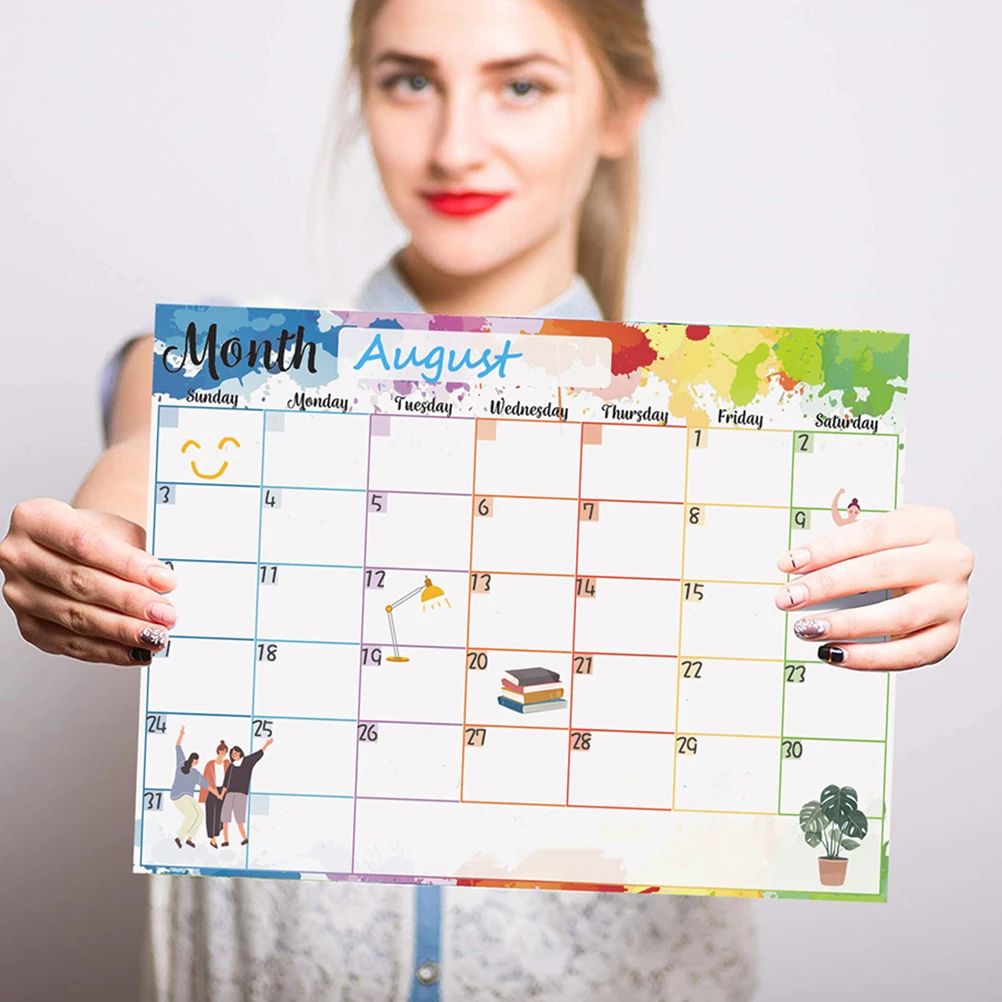 

2Pcs Magnetic Dry Erase Calendar Whiteboard Monthly Weekly Planner Fridge Meal Planner Grocery List Family Organizer