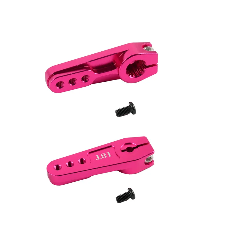 1 peça/2 peças/4 peças de liga de alumínio 18t servo braço oscilante três furos 12/16/20mm servo peças diy para modelo de carro robô rc brinquedos