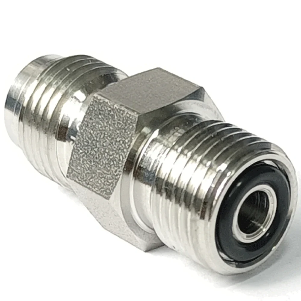 1/4 "1/2" Voc ตัวผู้กับหัวฉีด VCR SUS316L ข้อต่อท่อสเตนเลสอะแดปเตอร์ Coupler