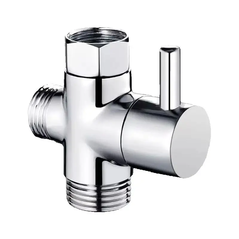 

5 Pcs Stainless Steel Bathroom Toilet Bidet G1/2" T-adapter Shower Diverter Valve 3 Way Shower Faucet Tee Connector Valve Tool