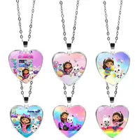 Gabby Dollhouse Necklaces Girls New Anime Cute Necklet Kids Choker Fashion Jewelry Children Cosplay Classic Toys Gift Hot Sales