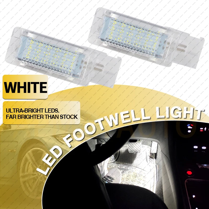 

1/2Pcs LED Interior Footwell Light For VW Golf 5/6/7 Plus Polo Scirocco Passat B6 B7 B8 CC Tiguan Jetta Caddy Tourage Sharan EOS