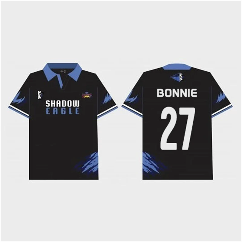 

2026 Gmmtv Starlympic Futsal Shadow Eagle Short Sleeve Lapel Sports 4X100 Jersey Harajuku Fashion Unisex Fans Polo Clothing
