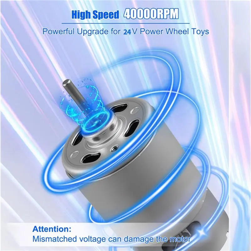 ABBO-24V RS555 40000RPM Electric Motor Drive Engine For Power Wheel High-Speed Motor Gearbox Accessories
