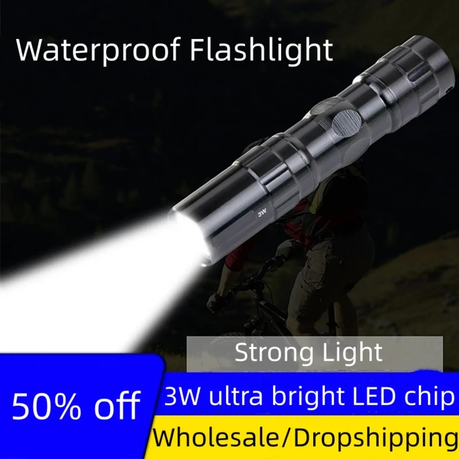 Mini LED Flashlight Waterproof Bright Handheld Flashlights Practical Powerful Torch  Outdoor Hiking Camping Lighting