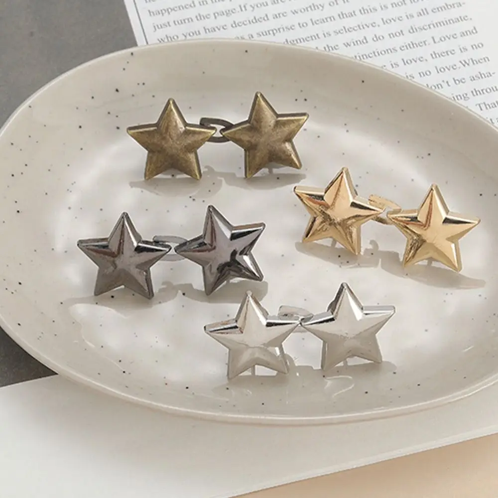 Portable Star Jeans Buttons Replacement Reusable No-Sewing Metal Button Waist Adjust Pants Pins