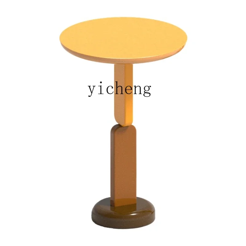 

YY Small Apartment Side Table Corner Table Nordic Modern Living Room Light Luxury Creative round Table