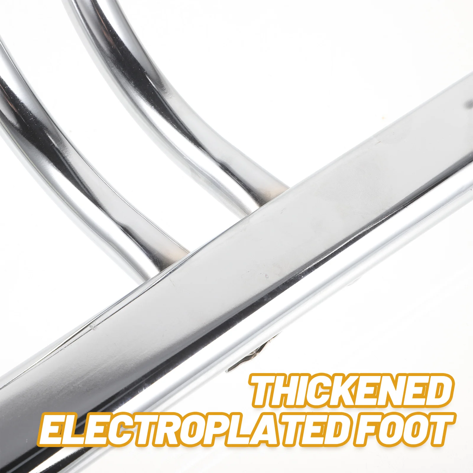 

Heavy Duty Salon Chair Footrest Stainless Steel Universal Replacement Footplates for Barber Chair Stable Legrest Accessory