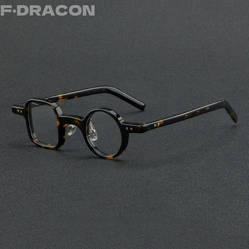 

Plate Metal Eyeglass Frame Retro Asymmetrical Men's And Women's Eyeglass Frame Personalized Optical Prescription Frame 86005