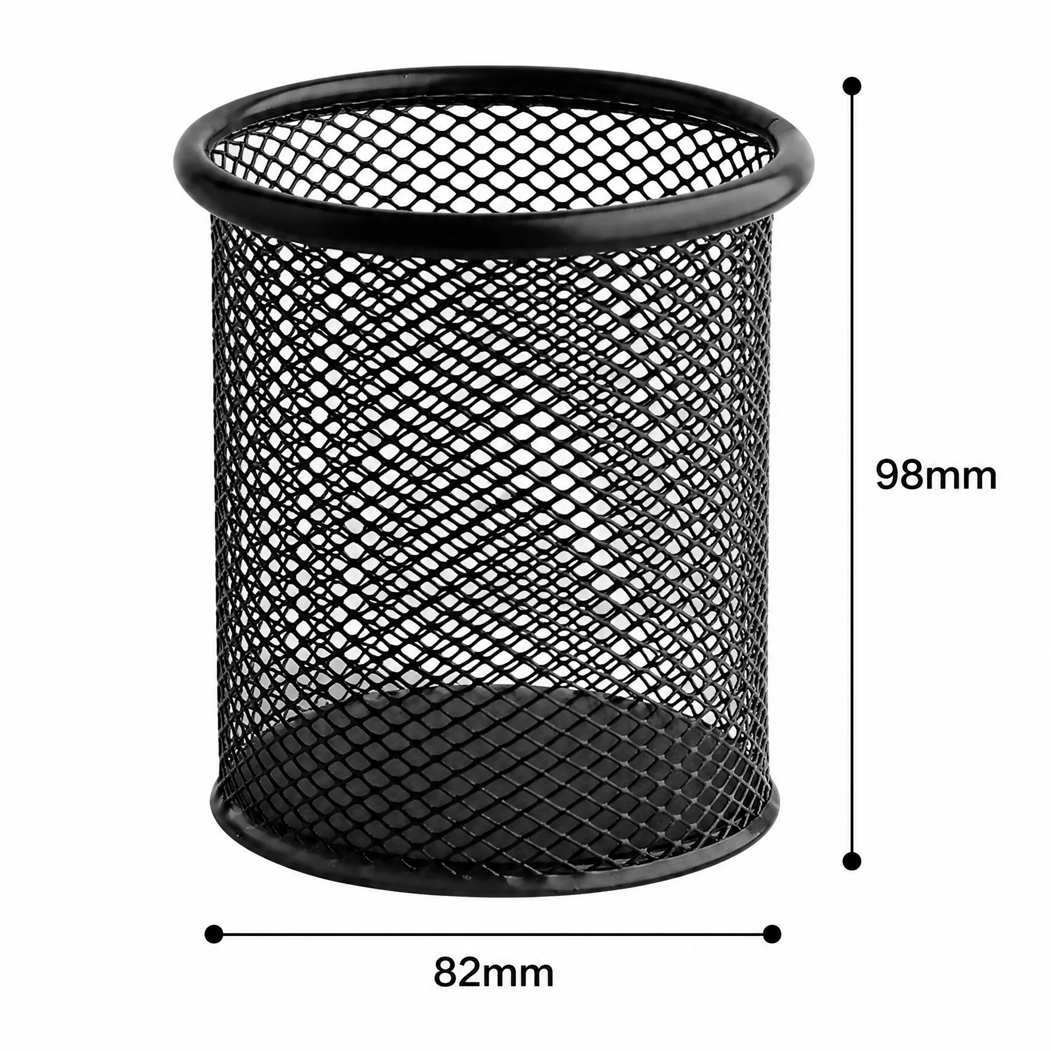 Metal Mesh Pen Holder Desktop Organizer Large Capacity Multi-functional Stationery Storage Box Pencil Cup Office School Supply