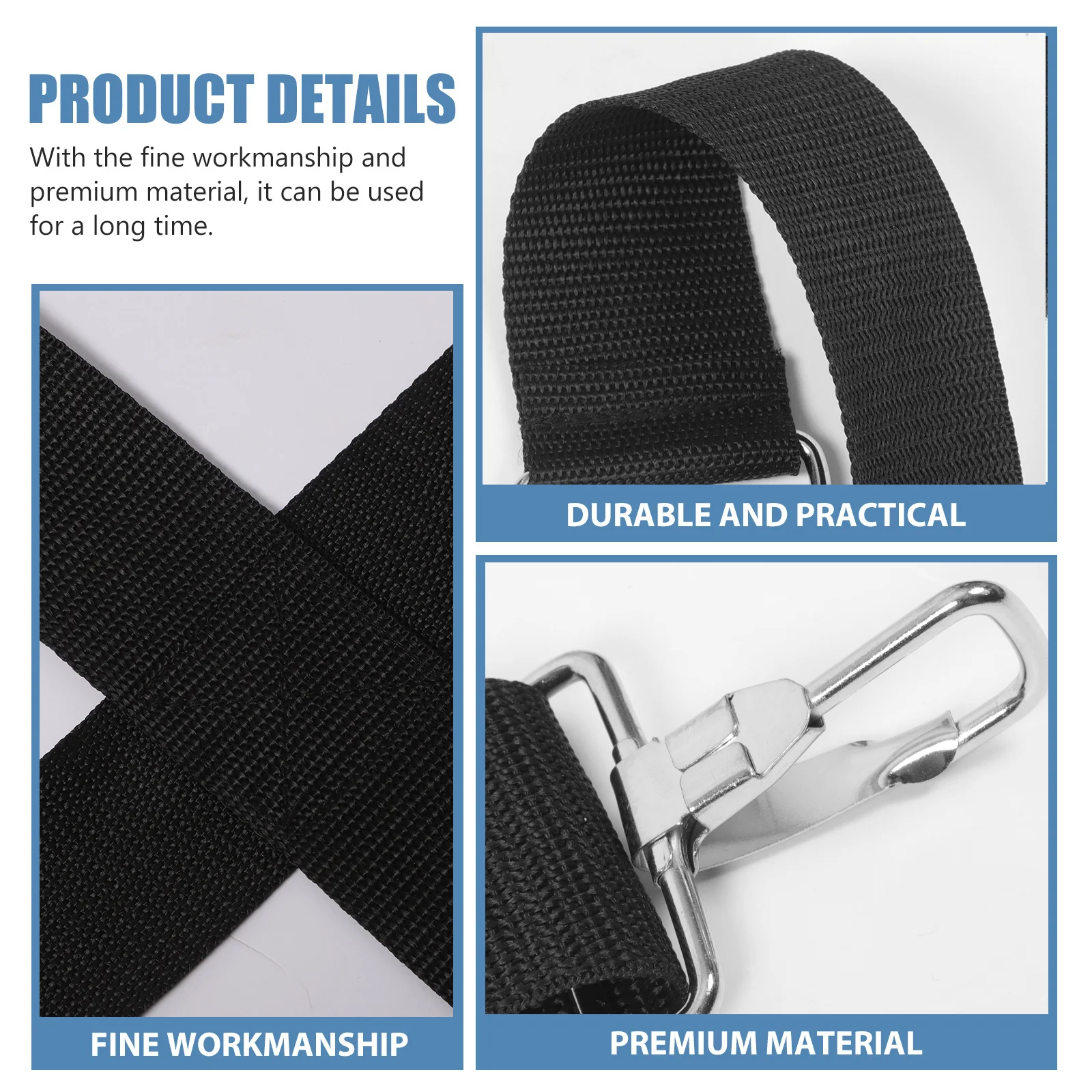 

Military Snare Drum Strap Heavy Duty Adjustable Nylon Marching Drum Sling Comfortable Shoulder Strap Replacement for Parade Use