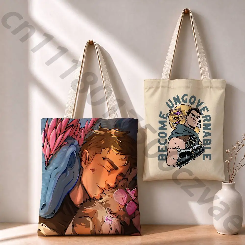 Dungeon Crawler Carl  Female Printed Versatile Student Portable Office Handbag Bento Bag Handbag Sail Bag