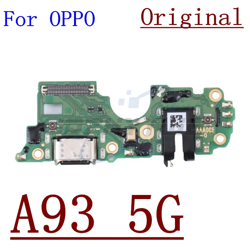 Original USB Charging Port Dock Plug Connector Charger Board Module With Microphone For OPPO A93 A93s A94 A95 A96 4G 5G