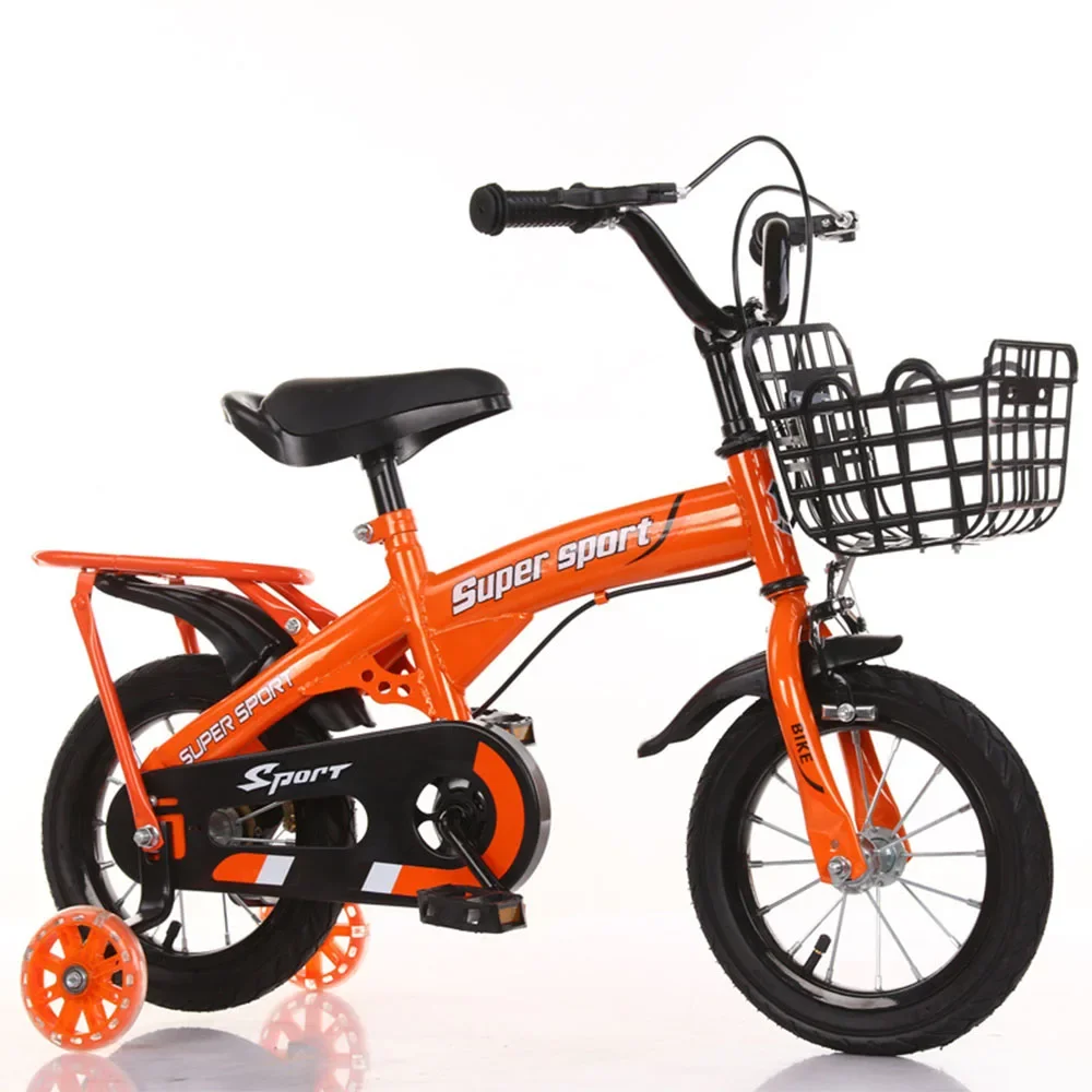 12 Inch Children Bicycle High Carbon Steel Bicycle Enjoy Riding Outside The Rear Lock Brake Stabilizes The Brake Steady