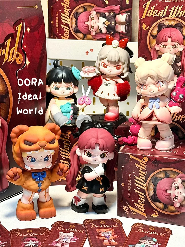 Genuine Dora 6 Generation Ideal World Series Blind Box Toys Anime Cute Girls Figure Surprise Box Collection Dolls Xmas Gift